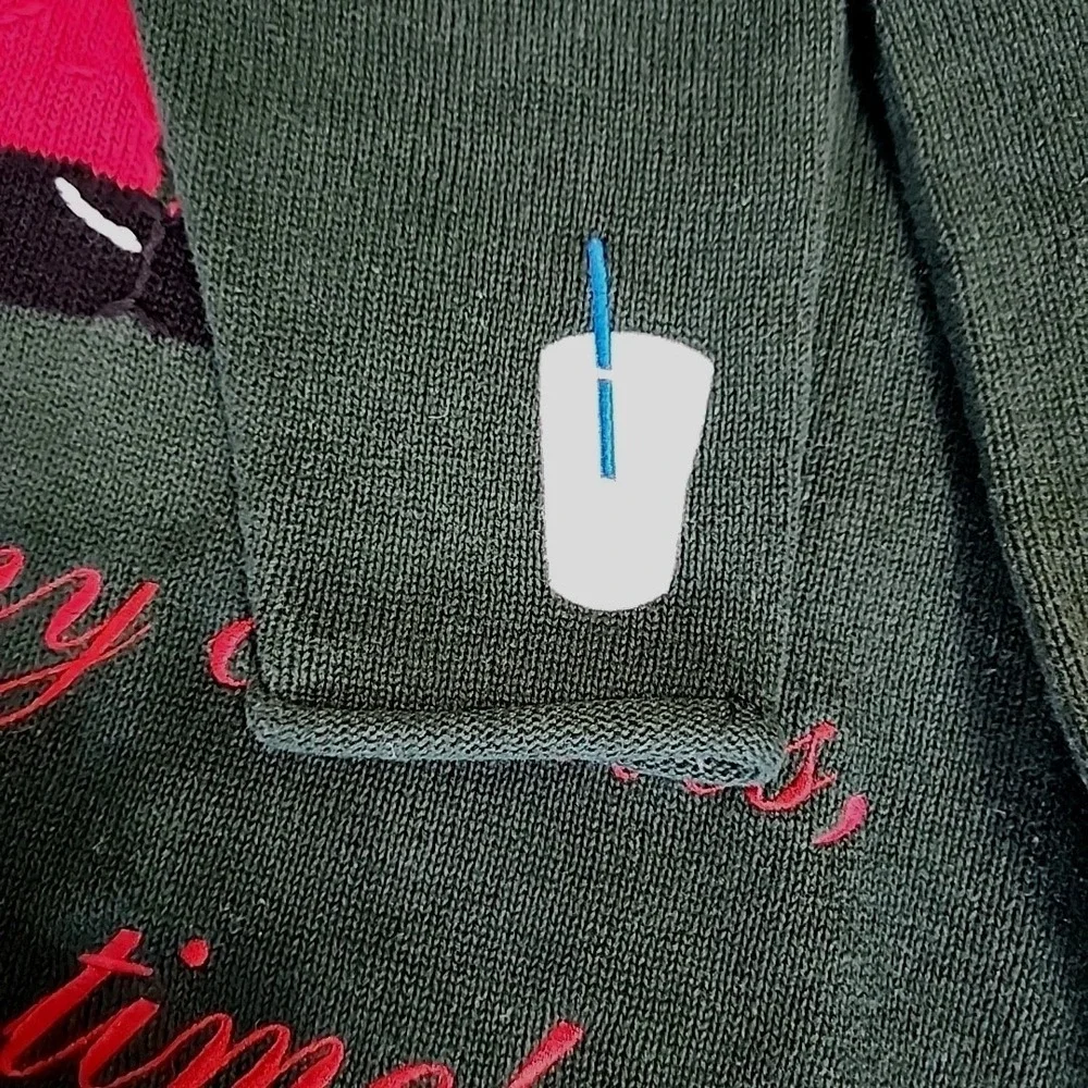 Vintage The Quaker Factory Santa Clause Christmas Knit Crewneck Sweater Size‎ 1X